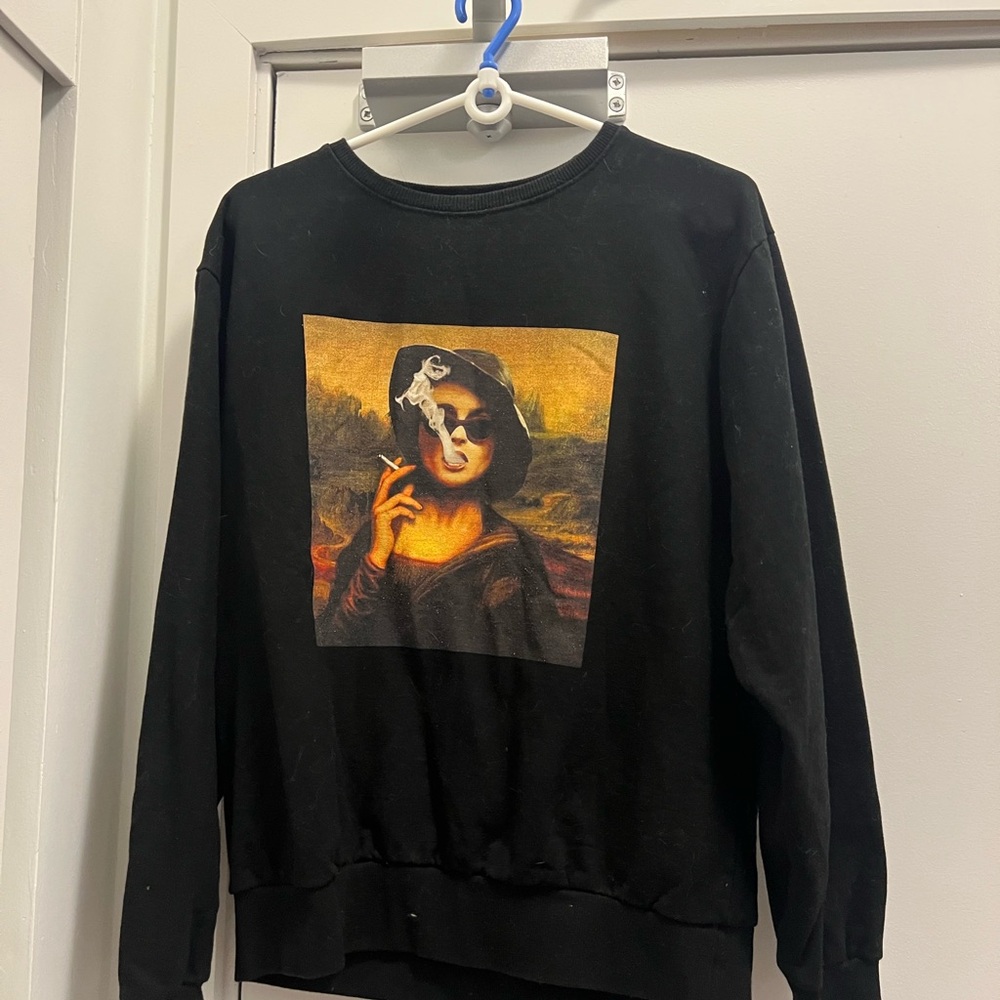 Black Graphic Women's Sweater
